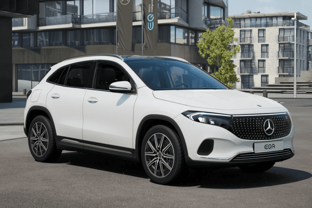 Mercedes Benz Eqa Polar White Color Image